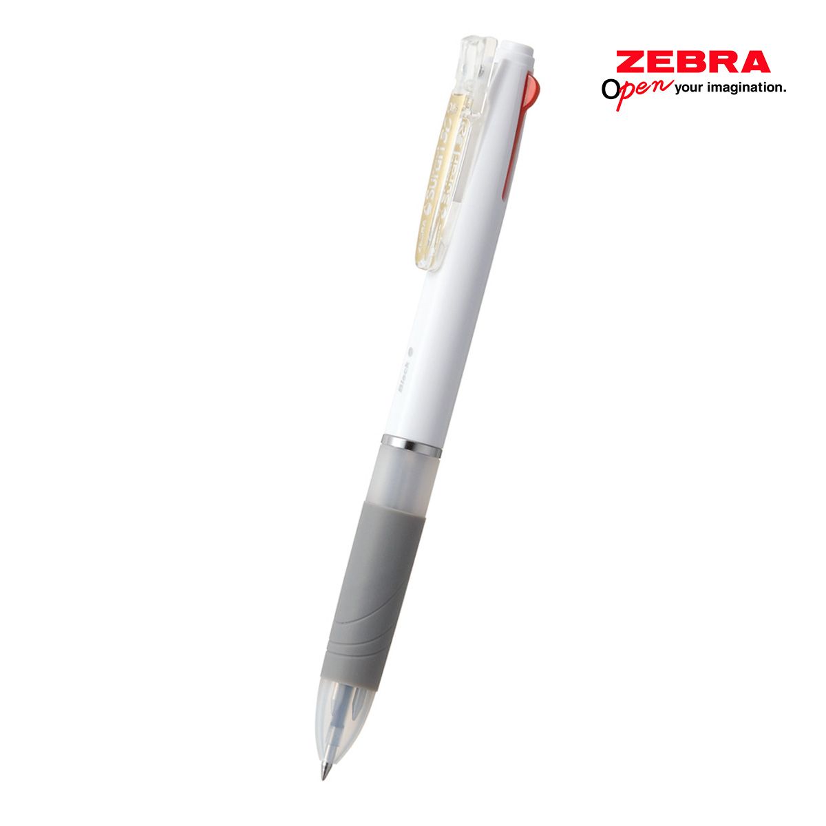 ゼブラ スラリ 3色ボールペン ホワイト軸 0.5mm【名入れボールペン / パッド印刷】 画像1