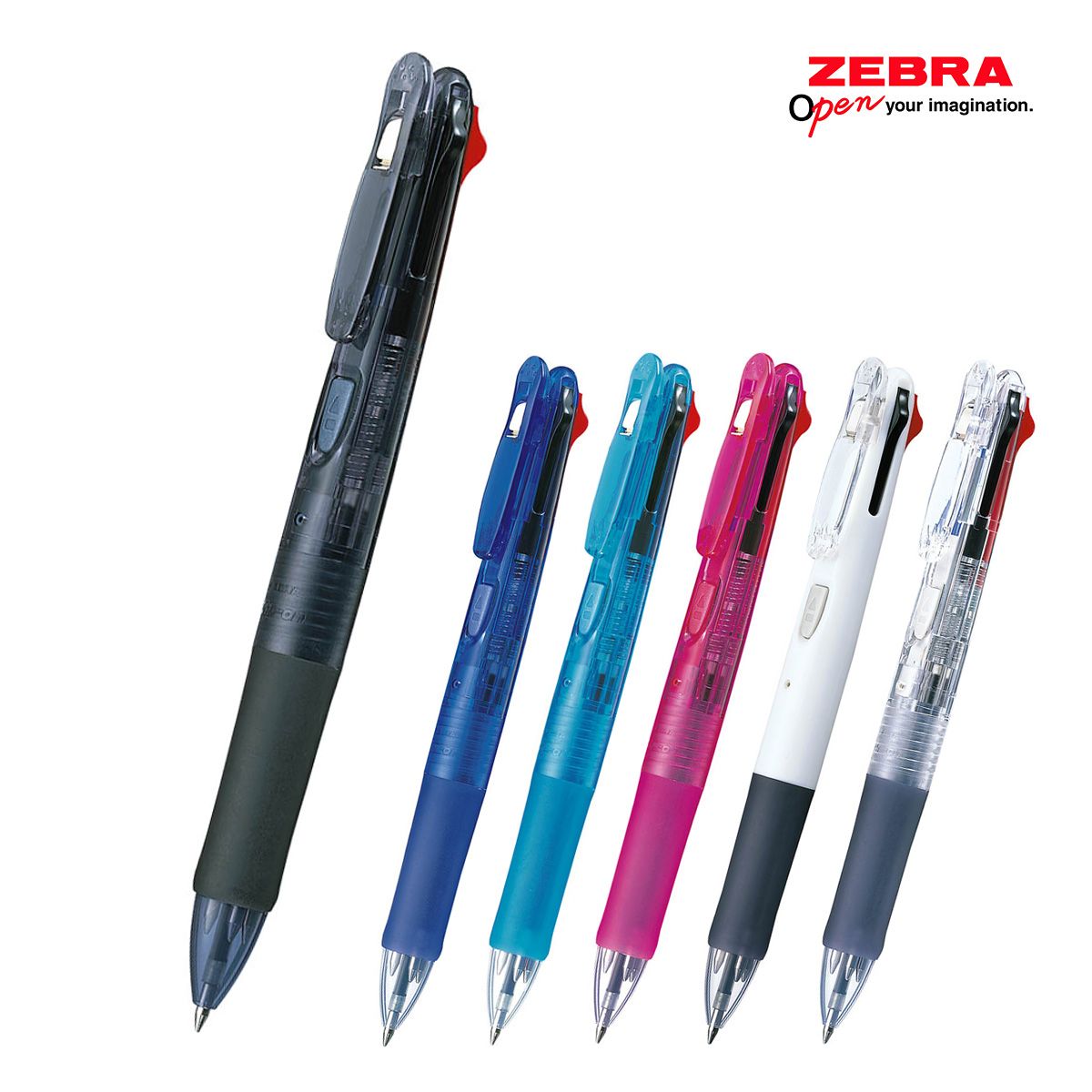 ゼブラ クリップ－オンG4色ボールペン 0.7mm【名入れボールペン / パッド印刷】 画像1