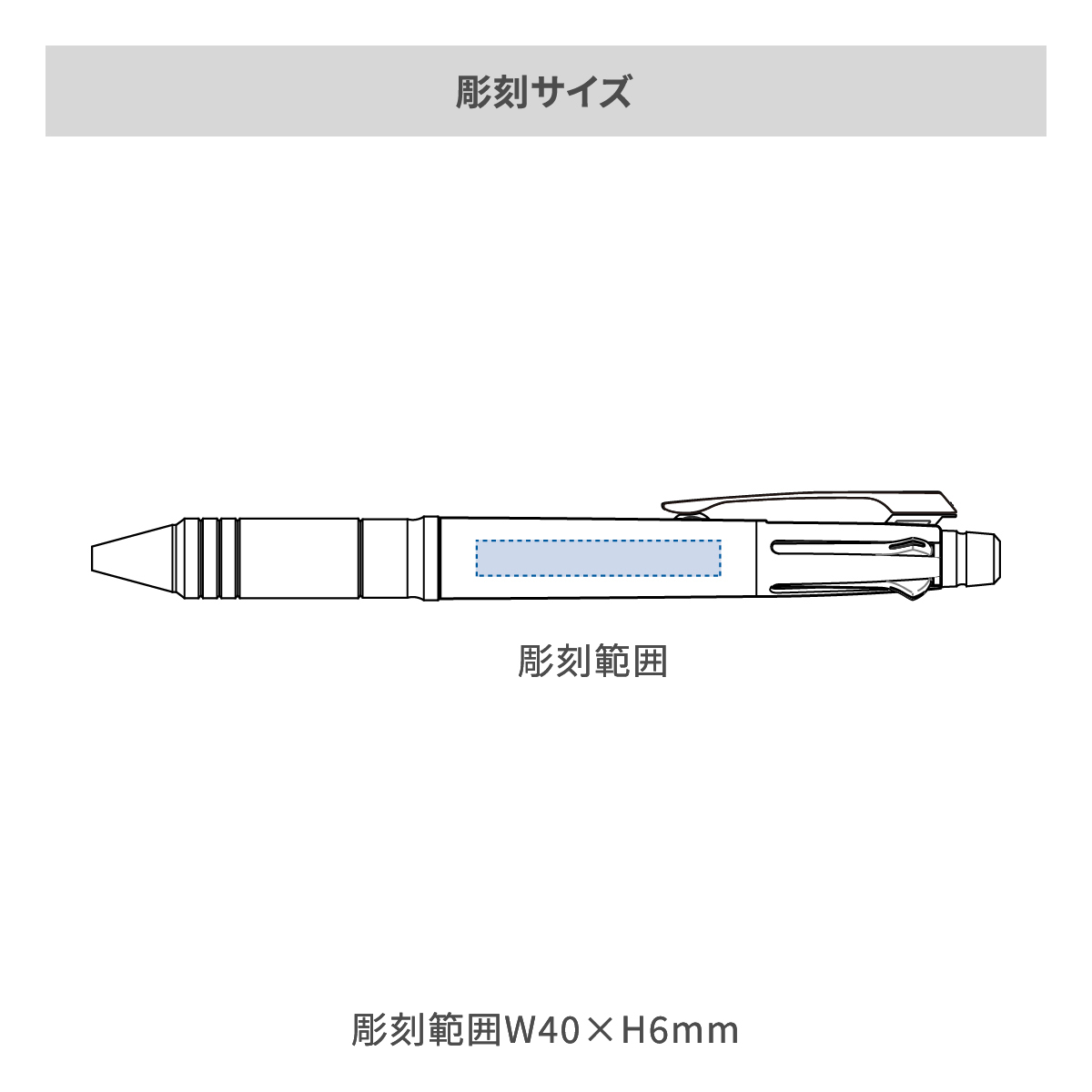 【短納期】三菱鉛筆 ジェットストリーム メタルエディション 多機能ペン 4&1 0.5mm【多機能ペン / レーザー彫刻】 画像2