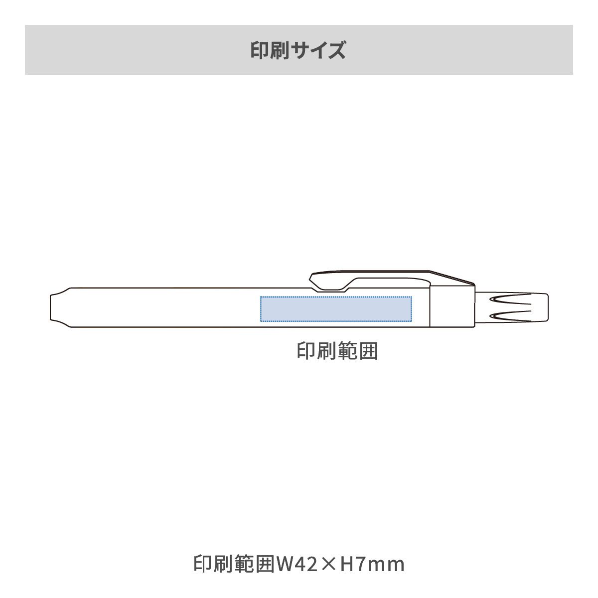 ぺんてる ノック式ハンディラインS 蛍光ペンの名入れ範囲