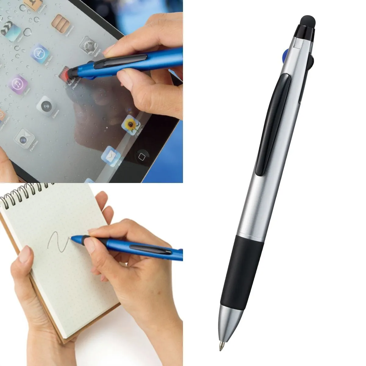 3色ボールペン＋タッチペン【多機能ペン / パッド印刷】 画像1