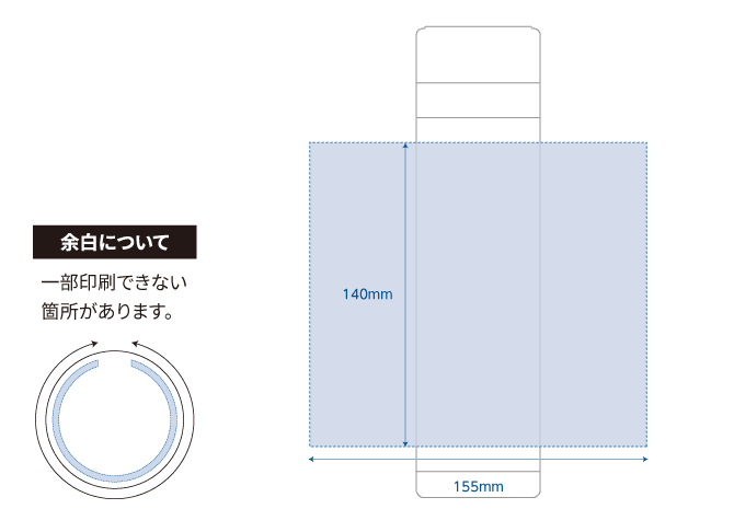 印刷範囲のイメージ図
