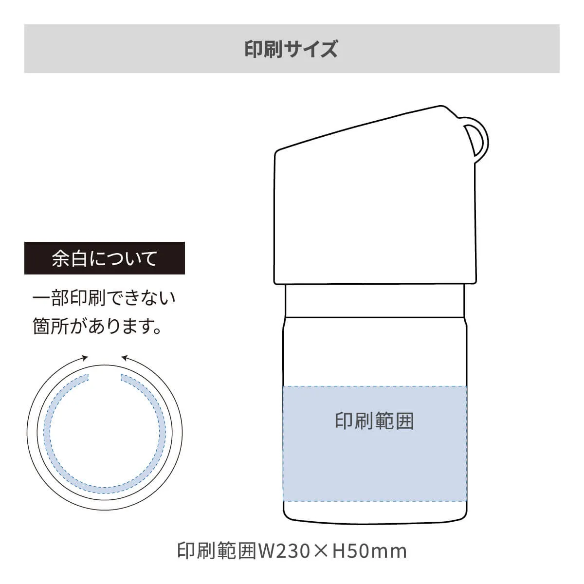 ボトルインボトル ペットボトルホルダー ストラップ付 500〜650ml用【オリジナルペットボトルホルダー / 回転シルク印刷】 画像2