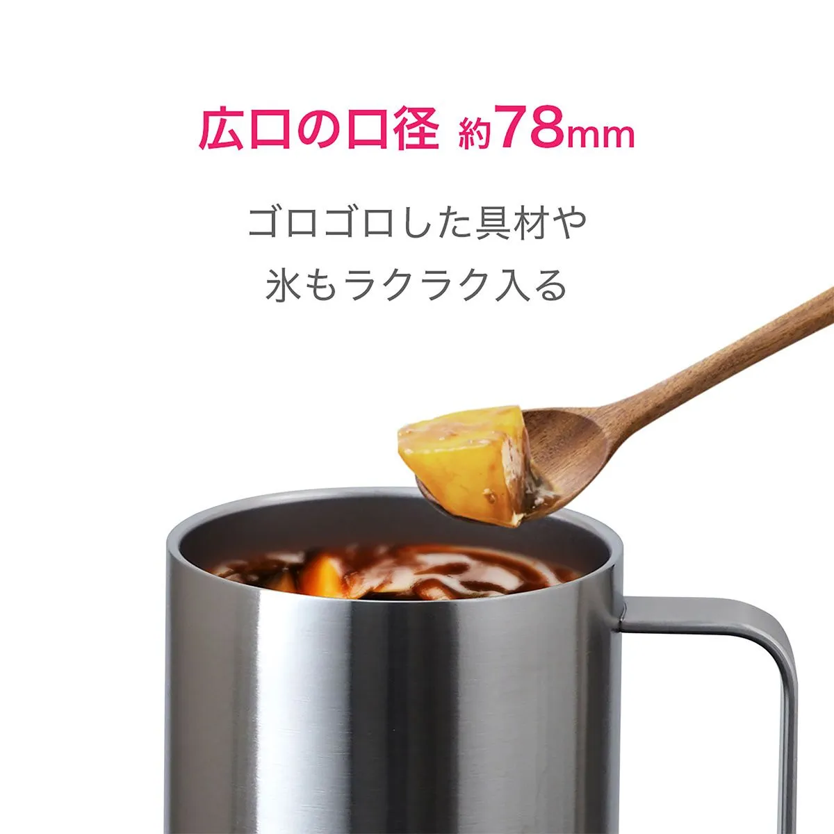 オールステンレスマグカップ（食洗器対応） 400ml【オリジナルマグカップ / パッド印刷】 画像7