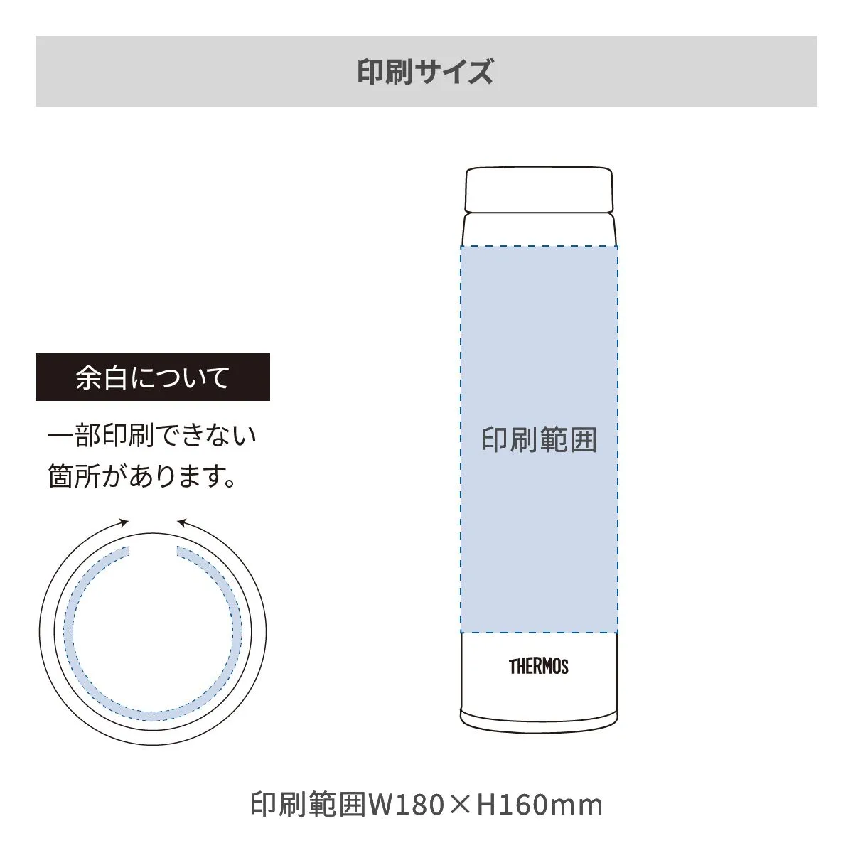 サーモス 真空断熱ケータイマグ 600ml【オリジナルステンレスボトル / 回転シルク印刷】 画像2