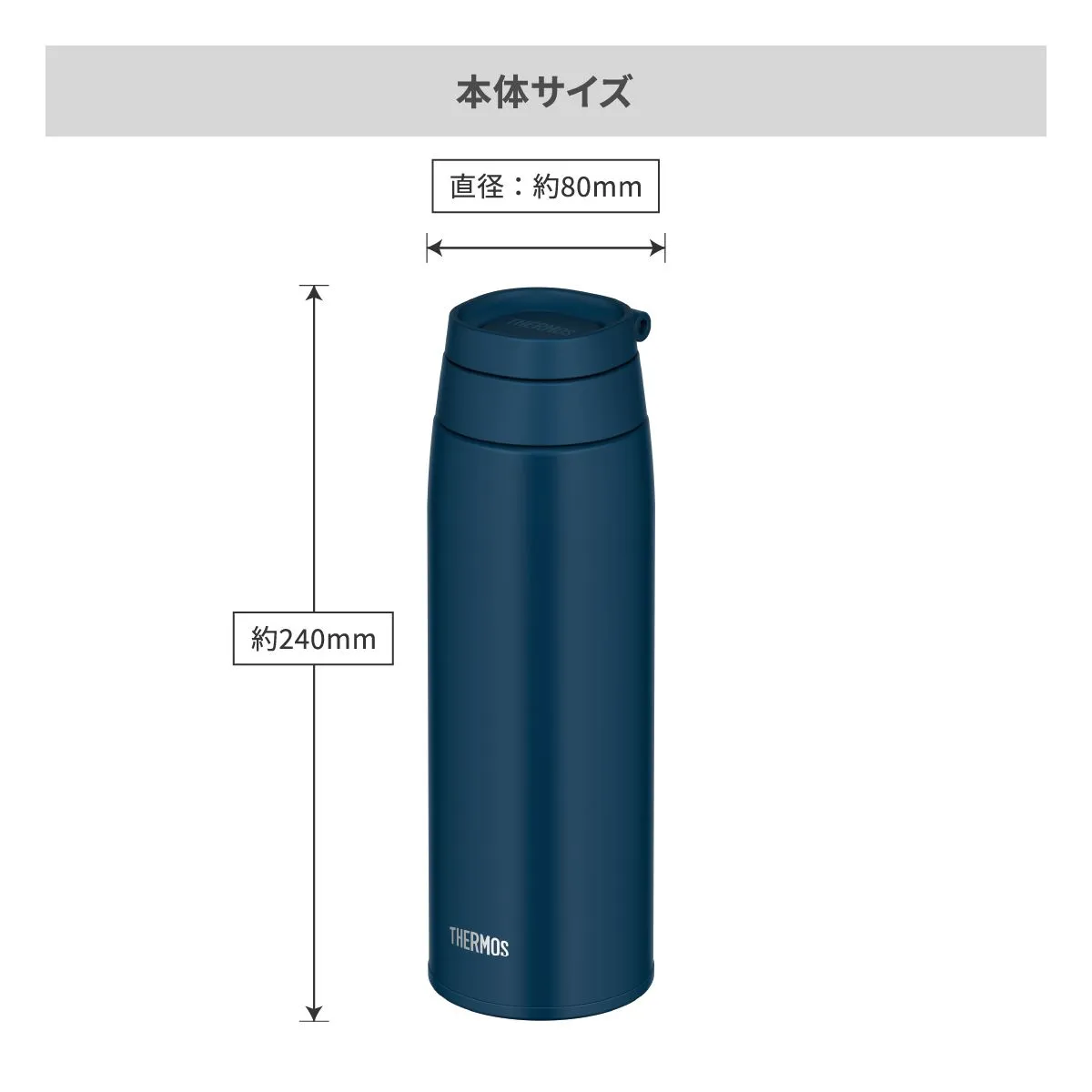 サーモス 真空断熱ケータイマグ 750ml【オリジナルステンレスボトル / 回転シルク印刷】 画像8