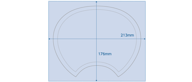 印刷範囲のイメージ図