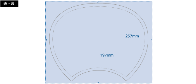 印刷範囲のイメージ図