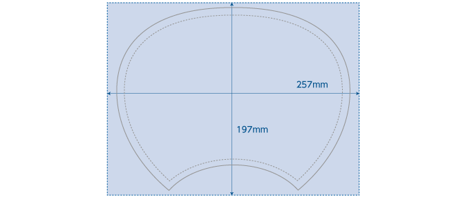 印刷範囲のイメージ図